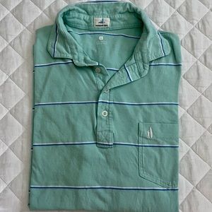 Green and Blue Johnnie O Golf Polo